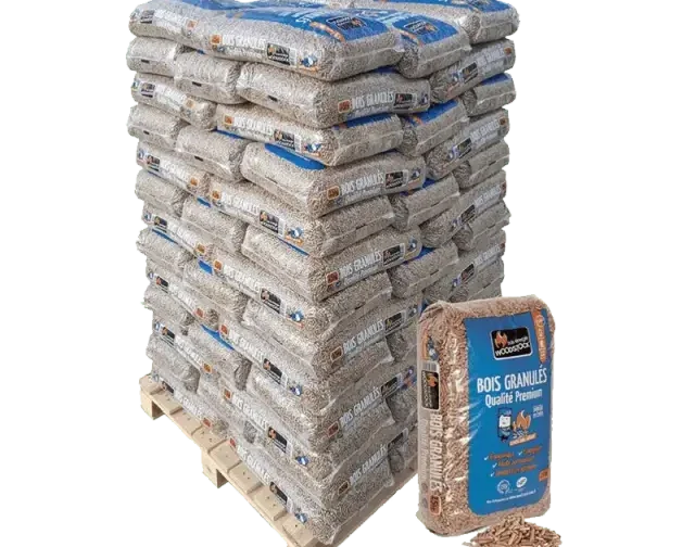 Französische Holzpellets Woodstock® Premium – Palette 1170kg (78 Säcke)