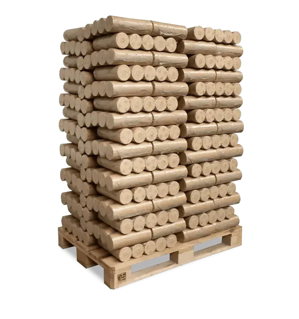 Holzbriketts Nestro XL Blue – rund ohne Loch (Palette 960 kg)