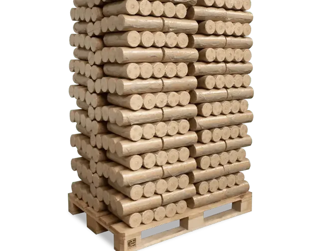 Holzbriketts Nestro XL Blue – rund ohne Loch (Palette 960 kg)
