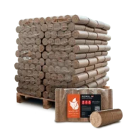 Holzbriketts Nestro XL Red – rund ohne Loch (Palette 960 kg)