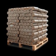 Holzbriketts Nestro XL Red – rund ohne Loch (Palette 960 kg) – Bild 3