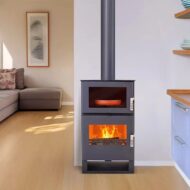 Holzofen mit Carrio Inox-Ofen – 9 kW