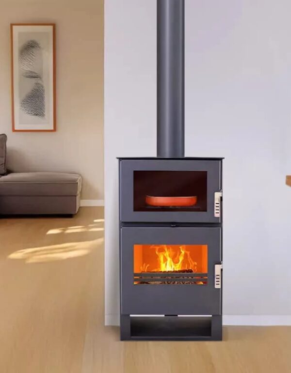 Holzofen mit Carrio Inox-Ofen – 9 kW