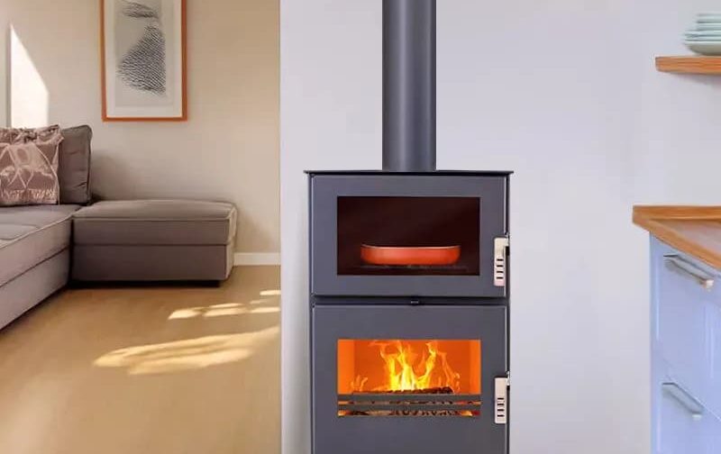 Holzofen mit Carrio Inox-Ofen – 9 kW