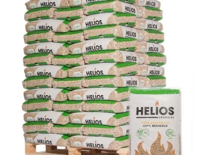 Holzpellets mit 65 Säcken à 15 kg