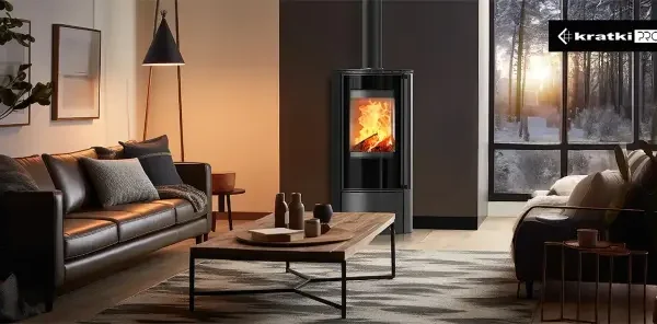 Kaminofen Kratki ERIK 5,5 kW - Feuerraumauskleidung: weiß - Tür selbstschließend: ja