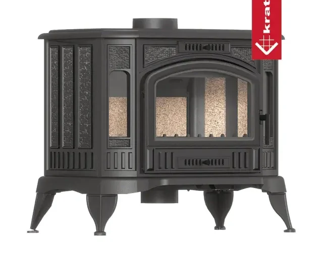 Kaminofen Kratki Koza K9 Eco 8 kW - Ausführung Rauchrohranschluss: 130 mm