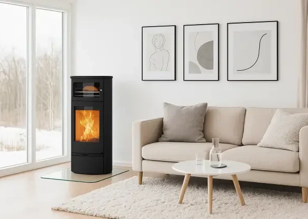 Kaminofen Lotus Jubilee 35 Stahl mit Warmhaltefach ecoLine 7,5 kW