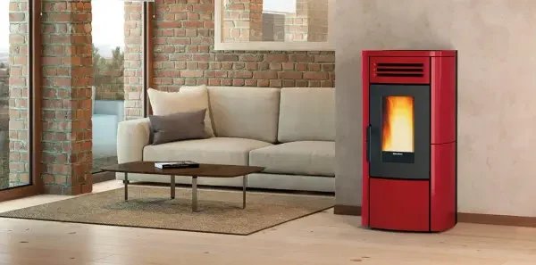 Pelletofen Extraflame Evolution Line Terry Plus mit 12,1 kW - Verkleidung: weiß