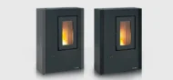 Pelletofen Extraflame Luisella 5.0 Maxi mit 7 kW - Verkleidung: schwarz