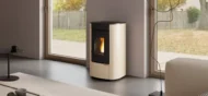 Pelletofen Extraflame Prestige Line Angelica Junior mit 7 kW - Verkleidung: schwarz