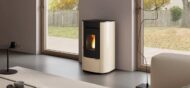 Pelletofen Extraflame Prestige Line Angelica Junior mit 7 kW - Verkleidung: schwarz – Bild 2