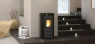 Pelletofen Extraflame Prestige Line Moira Evo mit 7 kW - Verkleidung: weiß