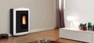 Pelletofen Extraflame Souvenir Plus Lux 5.0 mit 10 kW - Verkleidung: weiß