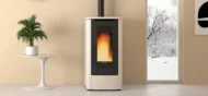 Pelletofen Extraflame Teorema mit 10 kW - Verkleidung: schwarz