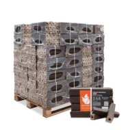 PiniKay Quadro Hartholzbriketts – mit Zugloch (Palette 960 kg)