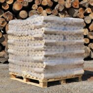 Pollmeier Buchen-Holzbriketts Nestro – rund ohne Loch (Palette 960 kg) – Bild 2