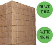 RUF Holzbriketts 960 kg Palette – 96 x 10 kg – DIN EN ISO 17225-3 – „Unser Sparfuchs“
